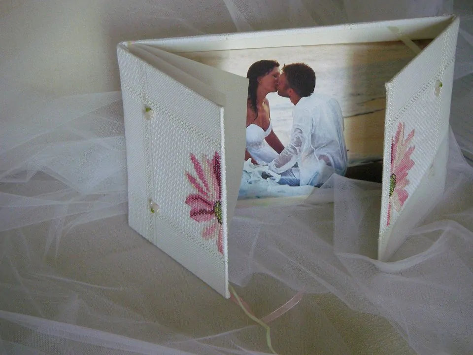 Χειροποίητη Κεντητή Κάρτα-Κορνίζα - Image 7