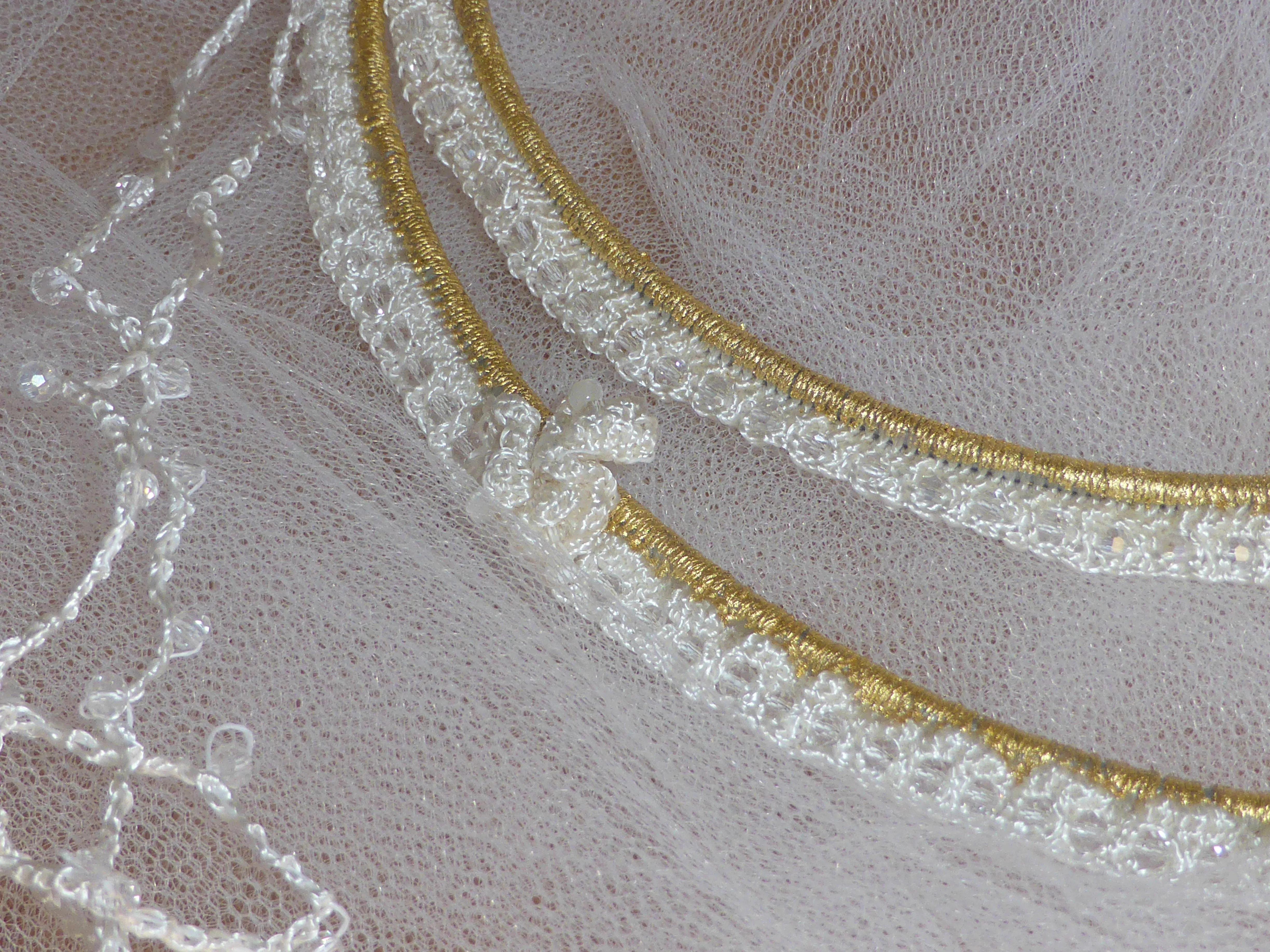 Στέφανα μεταξωτά με χρυσό 22Κ - Image 2