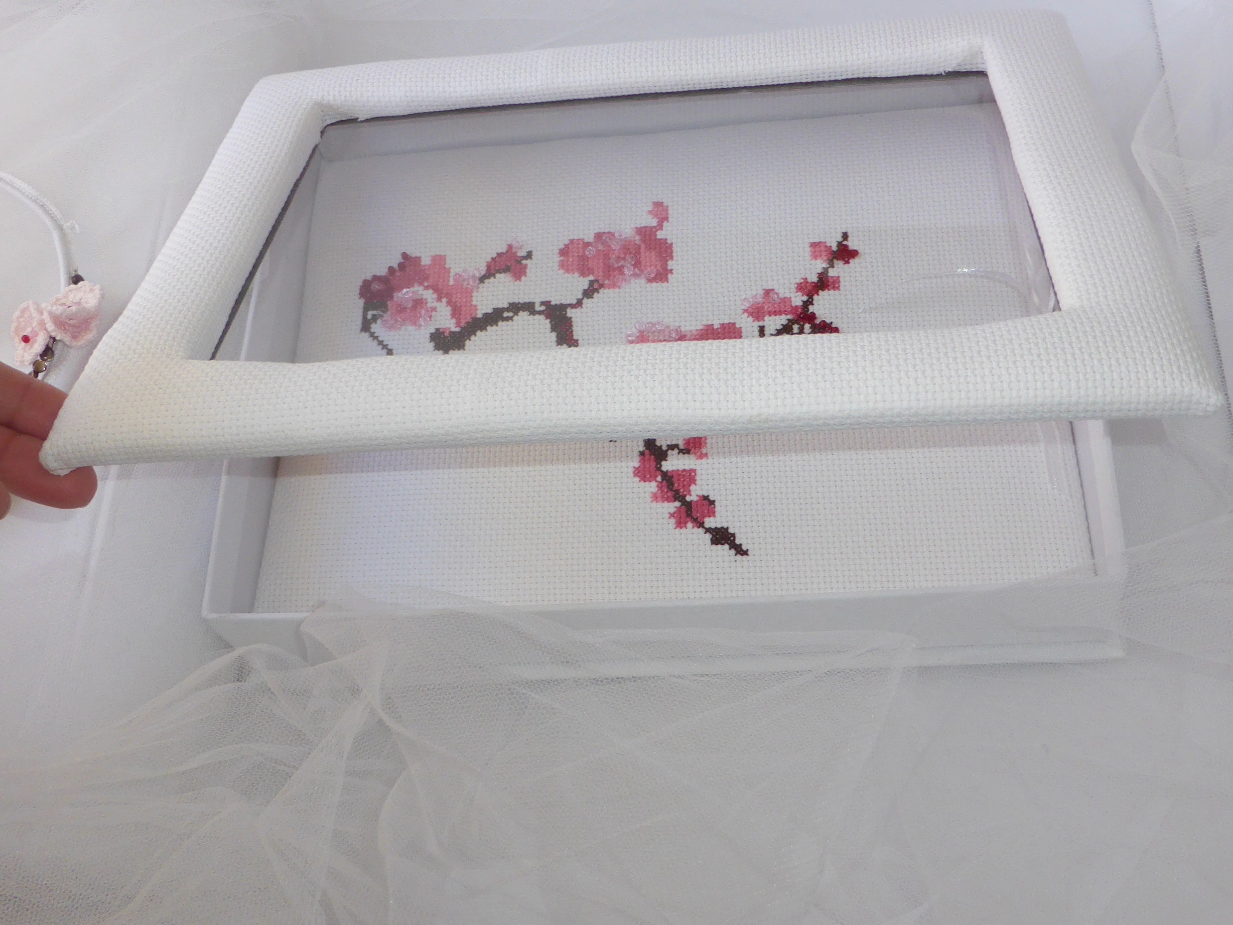 Στέφανα, Στεφανοθήκη & Μπομπονιέρα "Αμυγδαλιά ροζ" - Image 2