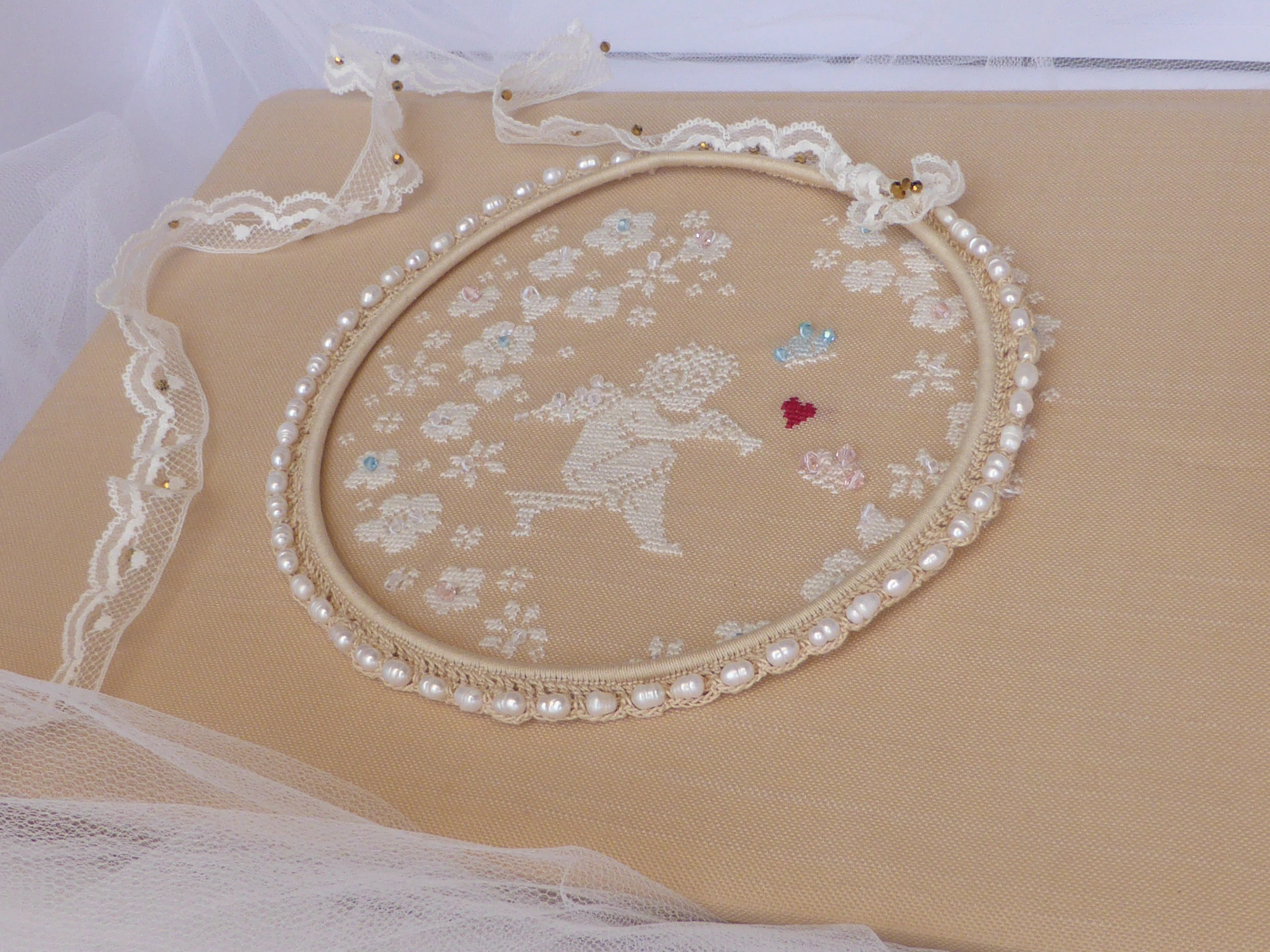 Στέφανα Beige Vintage