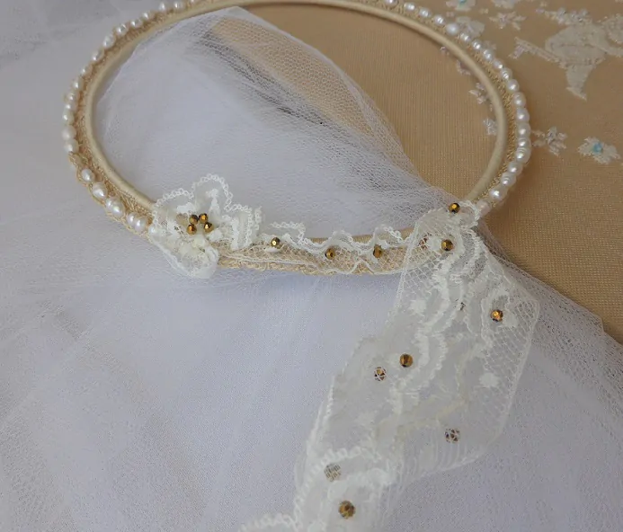 Στέφανα Beige Vintage - Image 2