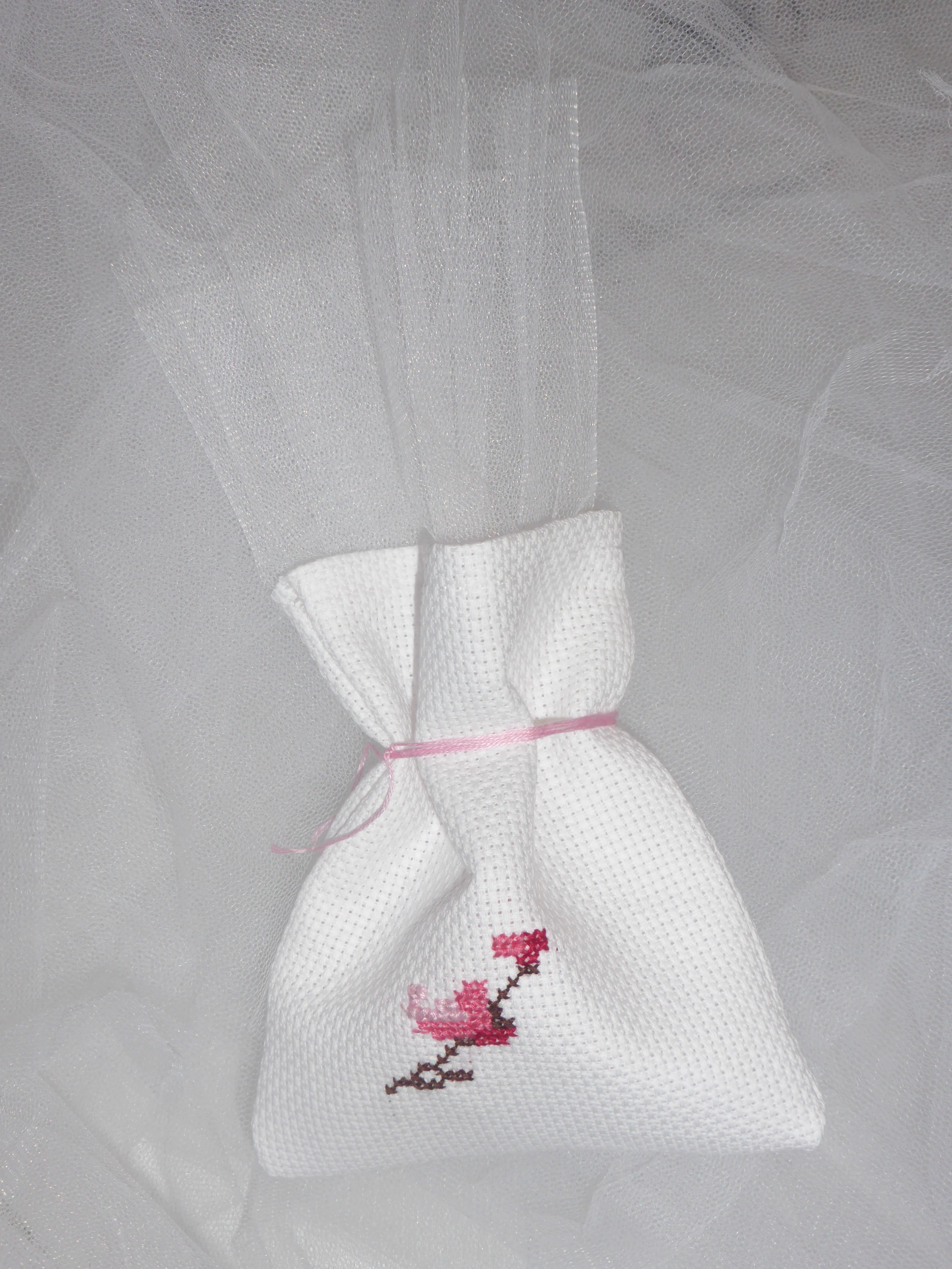 Στέφανα, Στεφανοθήκη & Μπομπονιέρα "Αμυγδαλιά ροζ" - Image 5