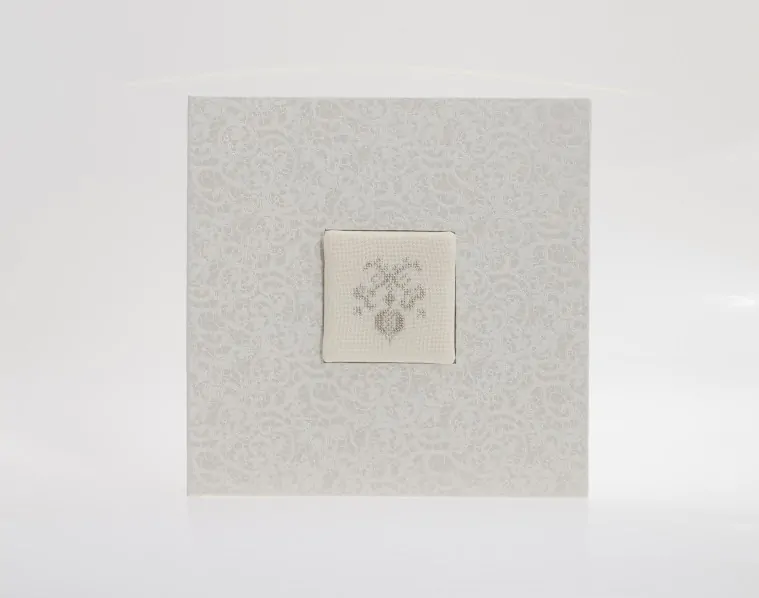 Στέφανα μεταξωτά επάργυρα & Στεφανοθήκη "Ρόδι" - Image 2